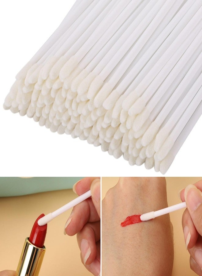 BTYMS 700 Piece Disposable Lip Wands - Lip Brushes, Lipstick & Gloss Applicators - Lint Free Makeup Applicator Brush Beauty Tool - White - Image 4